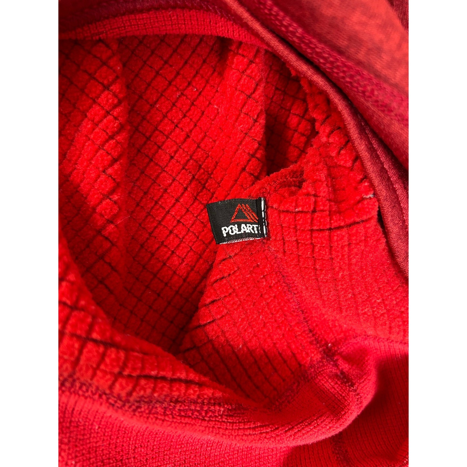 Y2K Patagonia Mens XL R1 Sweater Fleece Pullover Red Quarter Zip Outdoor Top