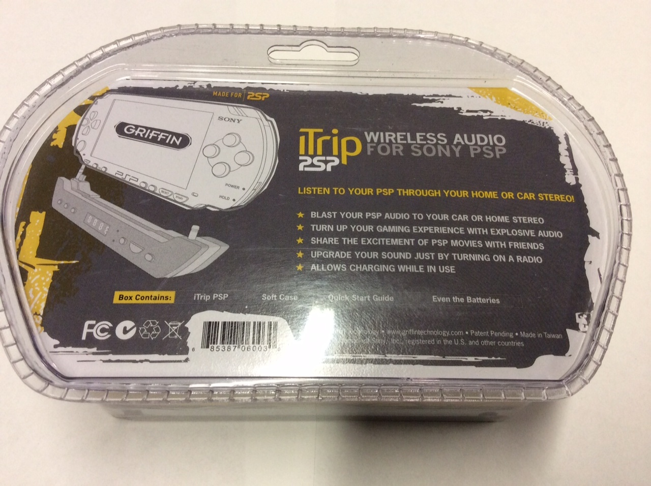 NEW Griffin iTrip PSP Wireless Audio FM Transmitter for Sony PSP