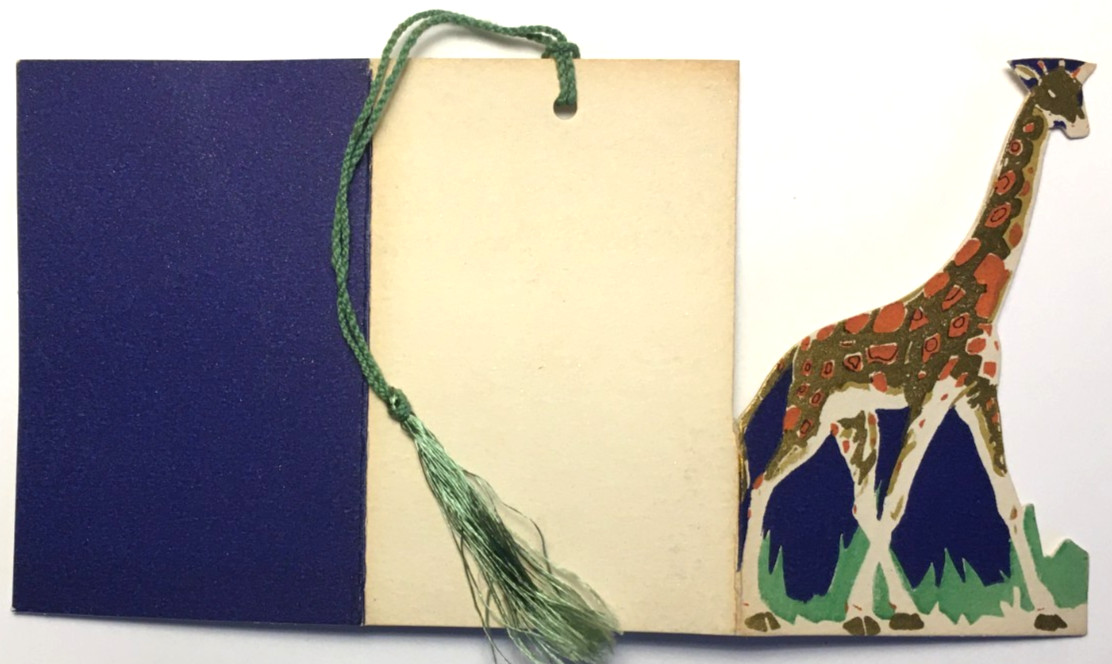 Unused Vintage 4 Golden Mane Lions and 4 Golden Giraffes Bridge Tallys Clark