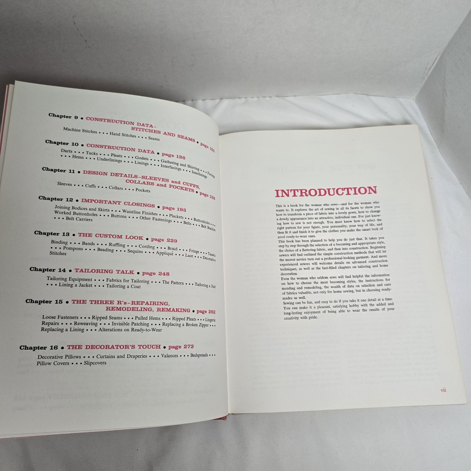 McCall's Sewing Book Random House Vintage Book 1968 5th Print VTG Illus DIY HCDJ