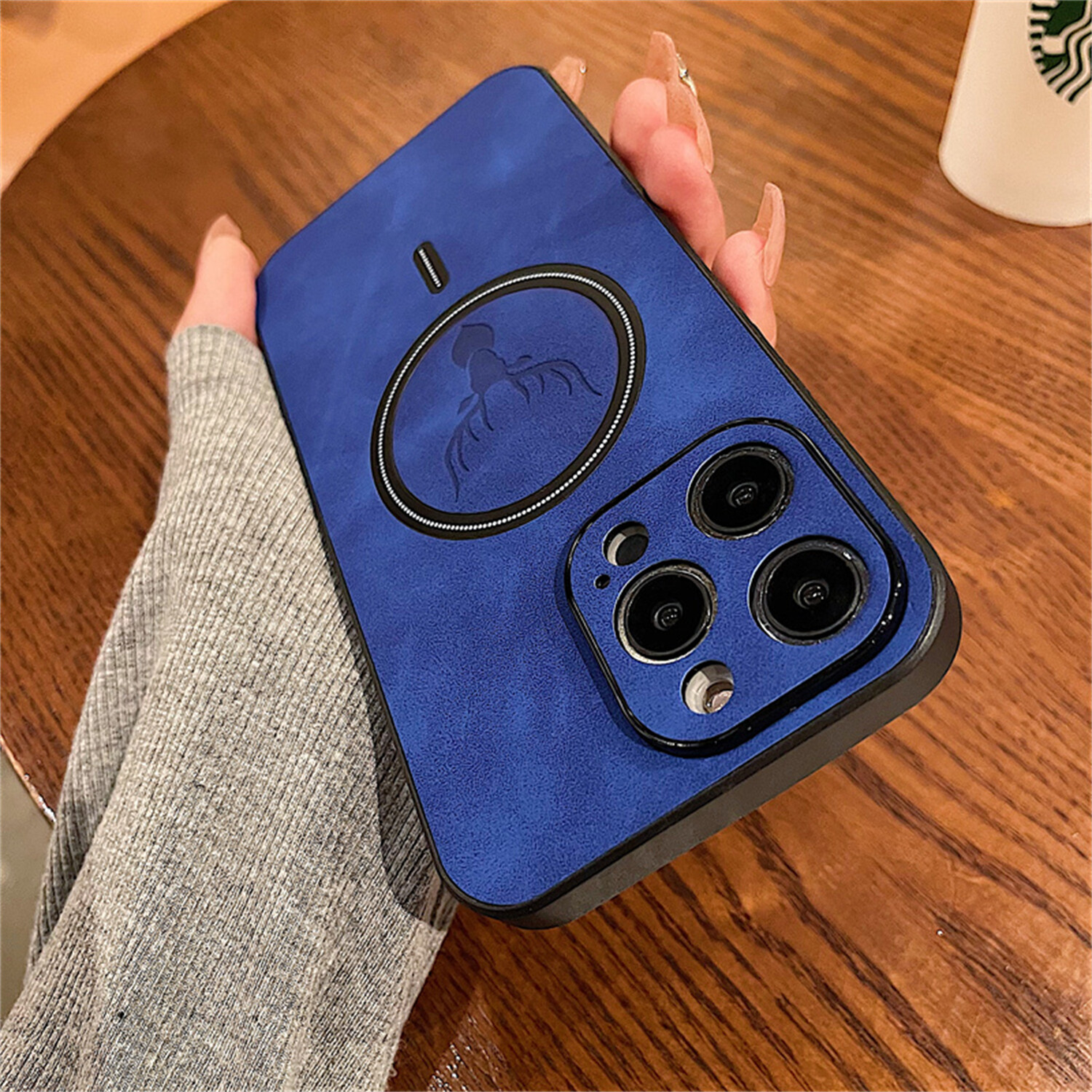 Deer Leather Shockproof MagSafe Case For iPhone 15 14 Plus 13 Pro Max 12 11