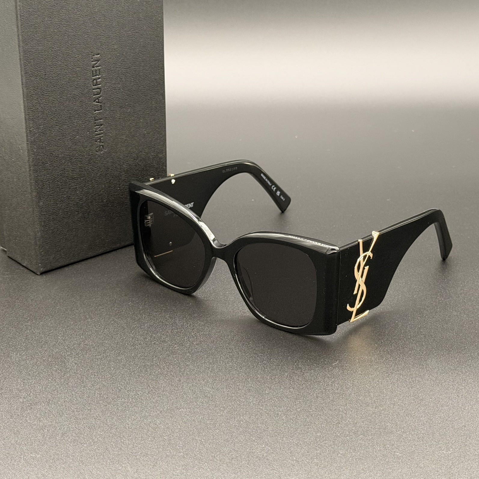 Saint Laurent SL M119 Blaze Oversized Black Sunglasses 54mm - Ships Today