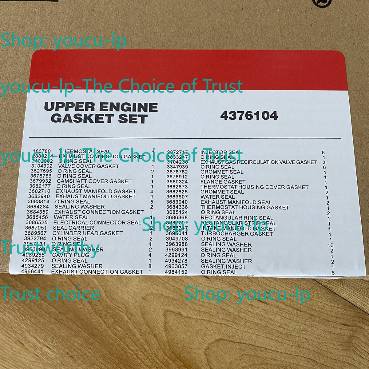 Upper Engine Head Gasket Kit 2881767 for Cummins ISX ISX15 QSX 4376104 4352146