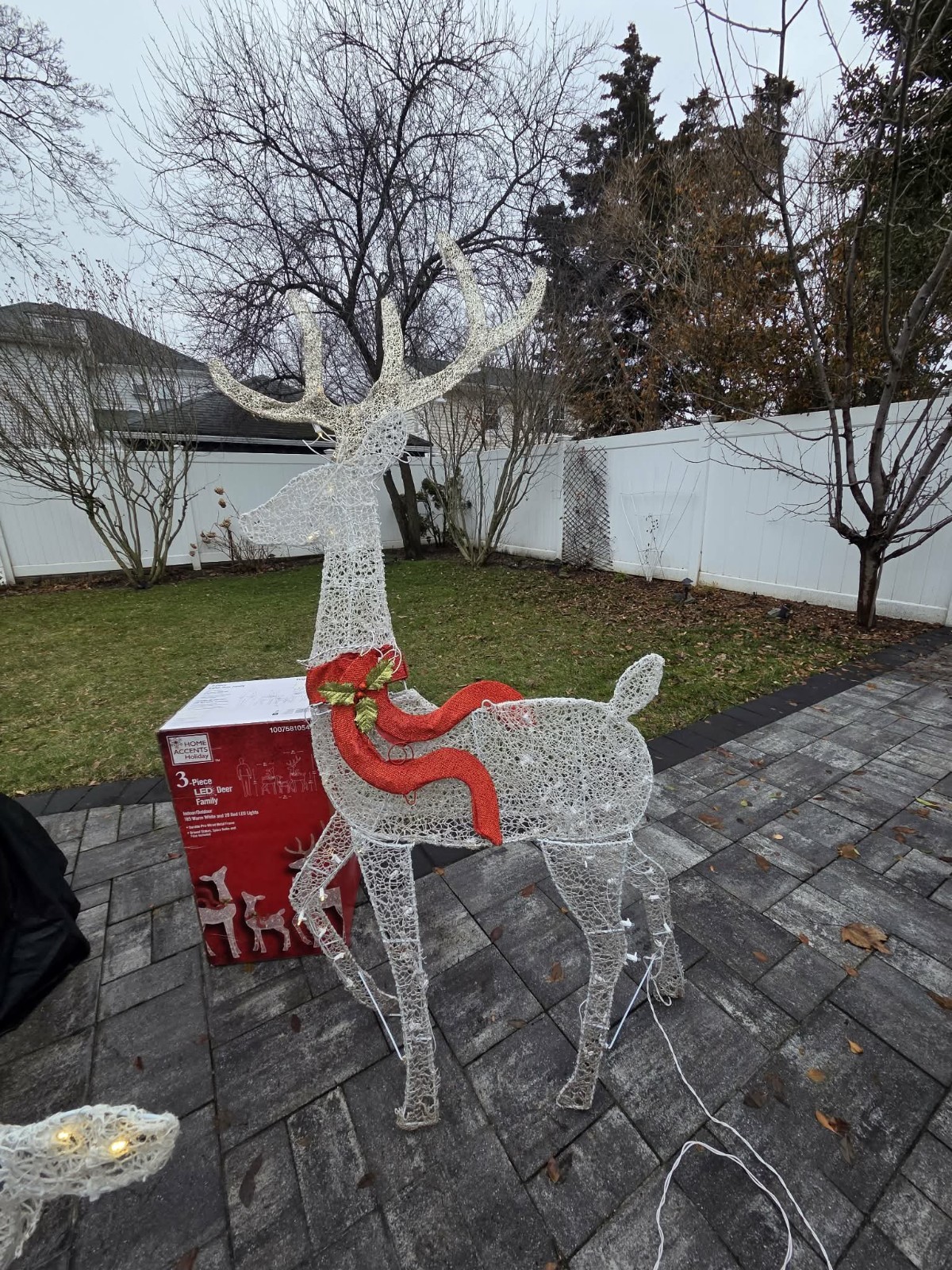 3pc LED Lighted Christmas Deer Family