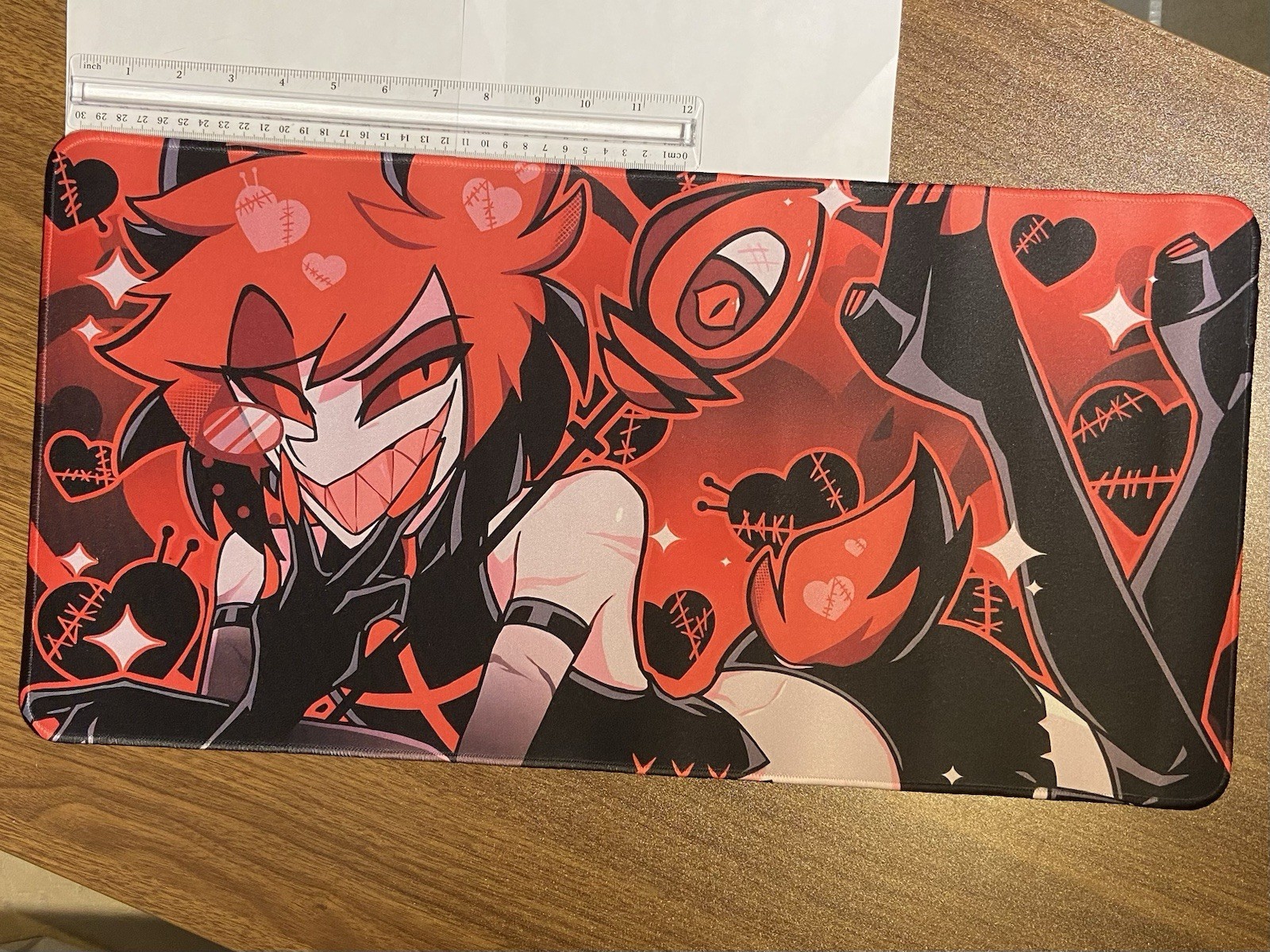 Hazbin Hotel Alastor 23x11x2mm Keyboard Desk Mat - READ DESC FOR DETAILS!