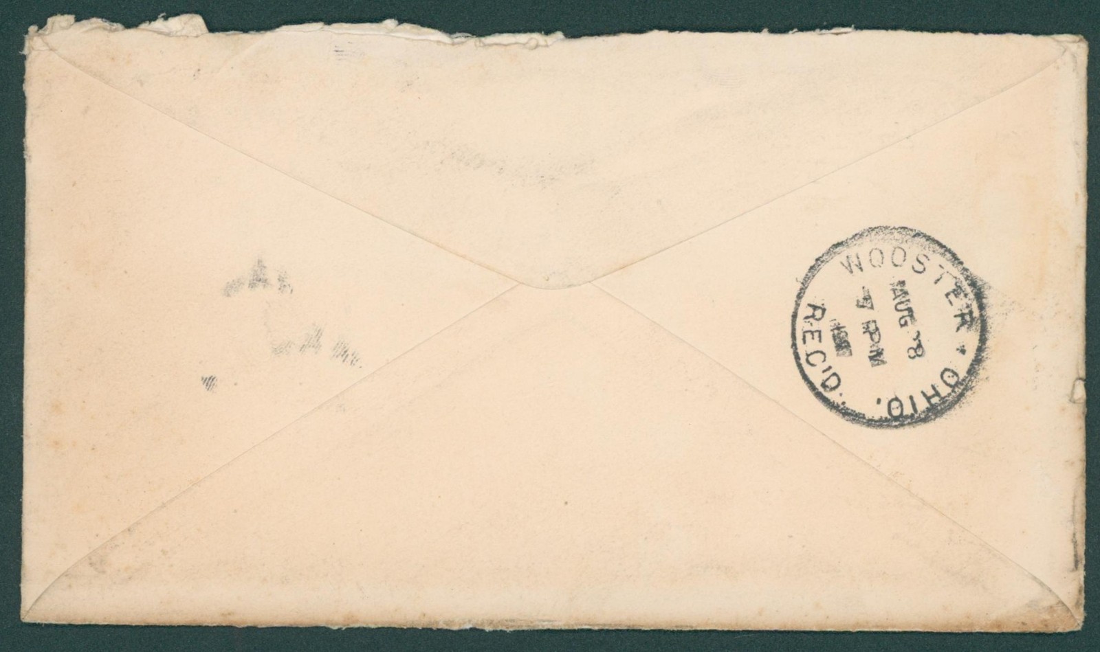 1907 Canton OH Tent Awning Cover Fancy Duplex Cancel Illustrated Envelope Art