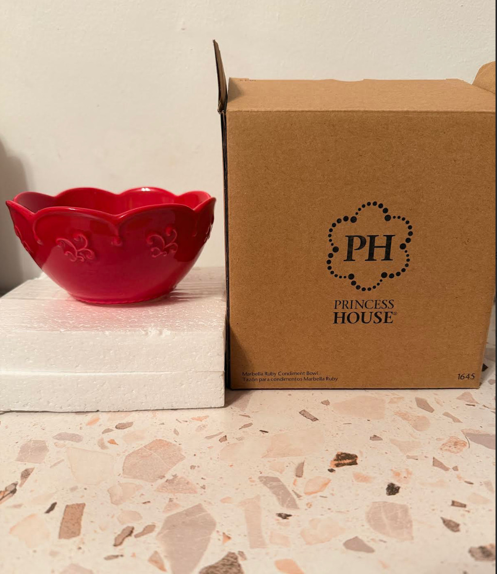 Princess House Marabella Ruby Condiment Bowl (1645) new in box