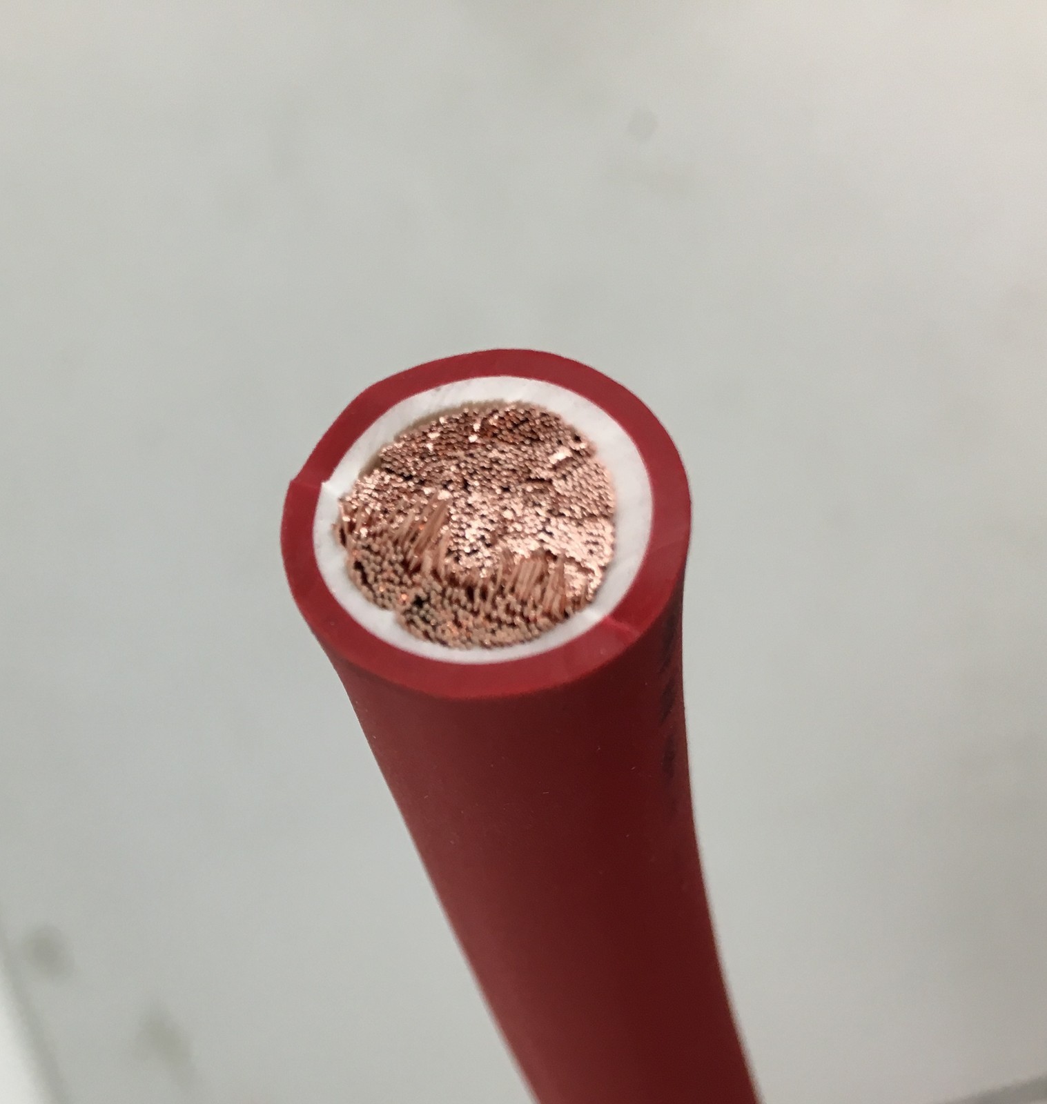 1/0 AWG 0 Gauge Battery Cable Red By the Foot OFC Copper Power Wire Made in USA