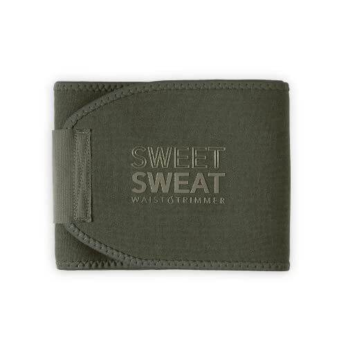 Sweet Sweat Waist Trimmer by Sports Research for Men & Women - Army Style - XL