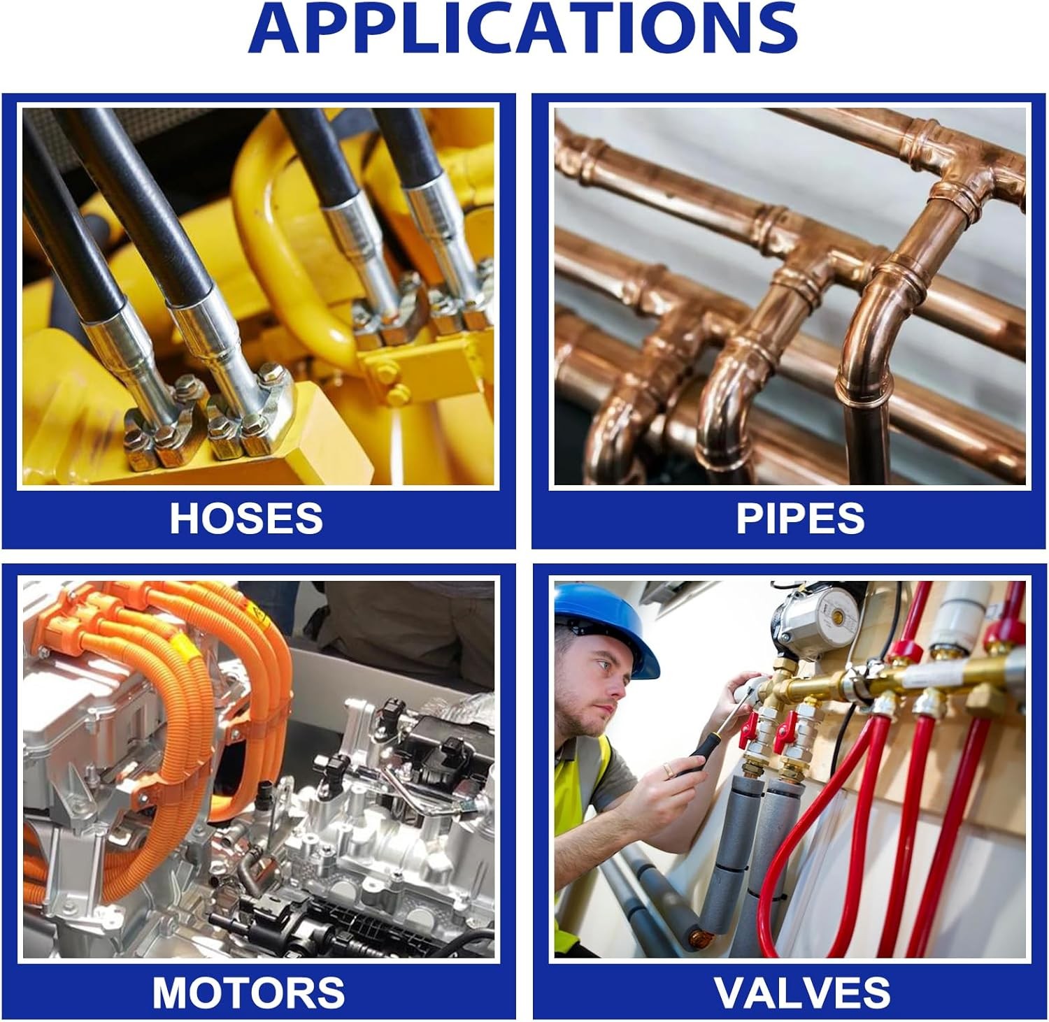 144Pcs 37° JIC & ORFS Hydraulic Cap and Plug Kit Hose Tube and Pipe Fitting Set