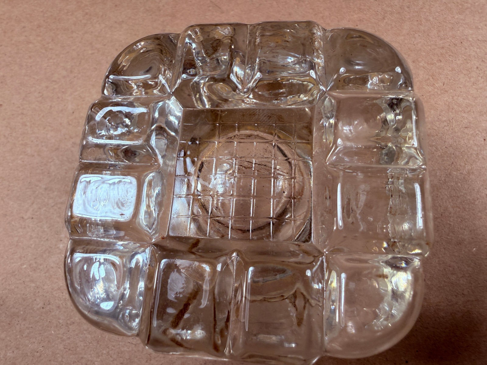 Antique Victorian Cast Iron Inkwell and Pen Holder with Glass Inkwell