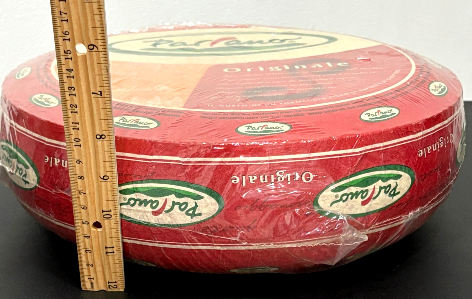 ⭐NICE!!!⭐ RARE PARRANO CHEESE WHEEL PLASTIC STORE DISPLAY ADVERTISING PROP BOSKA