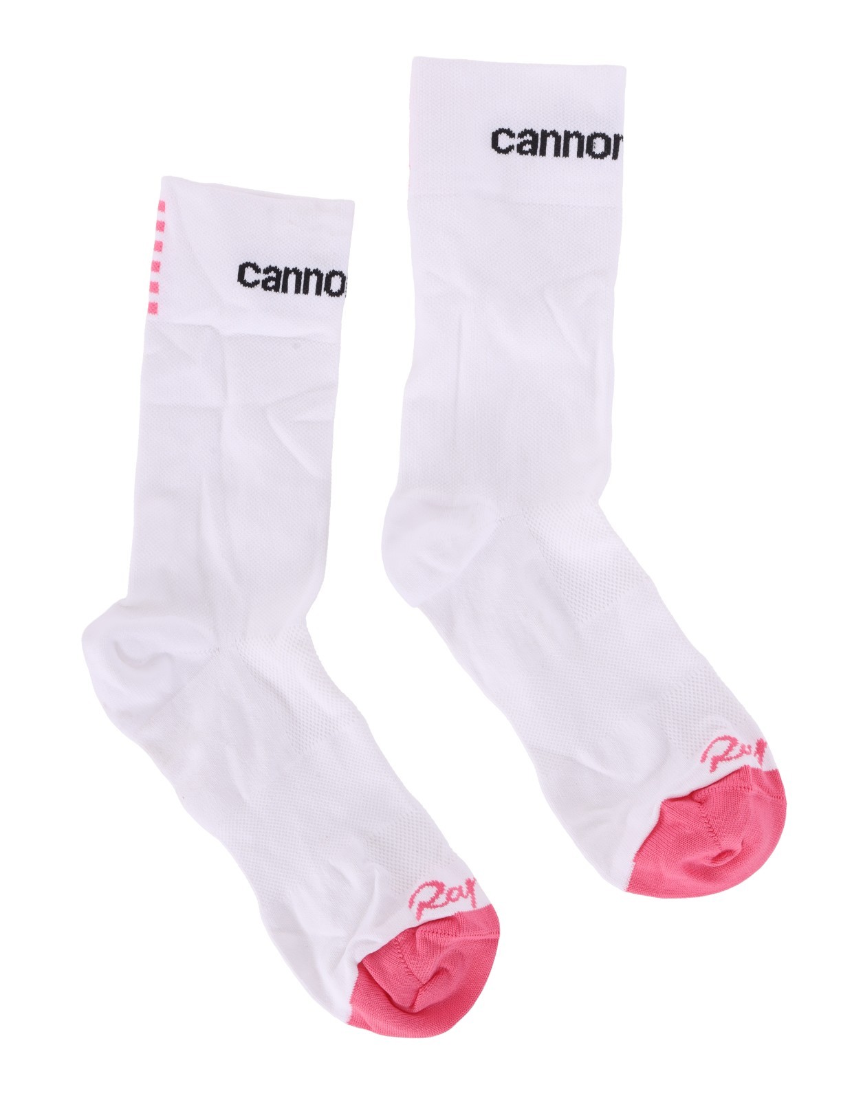 Rapha Cannondale Pro Team Socks SMALL White Pink Lightweight Road Bike Cycling