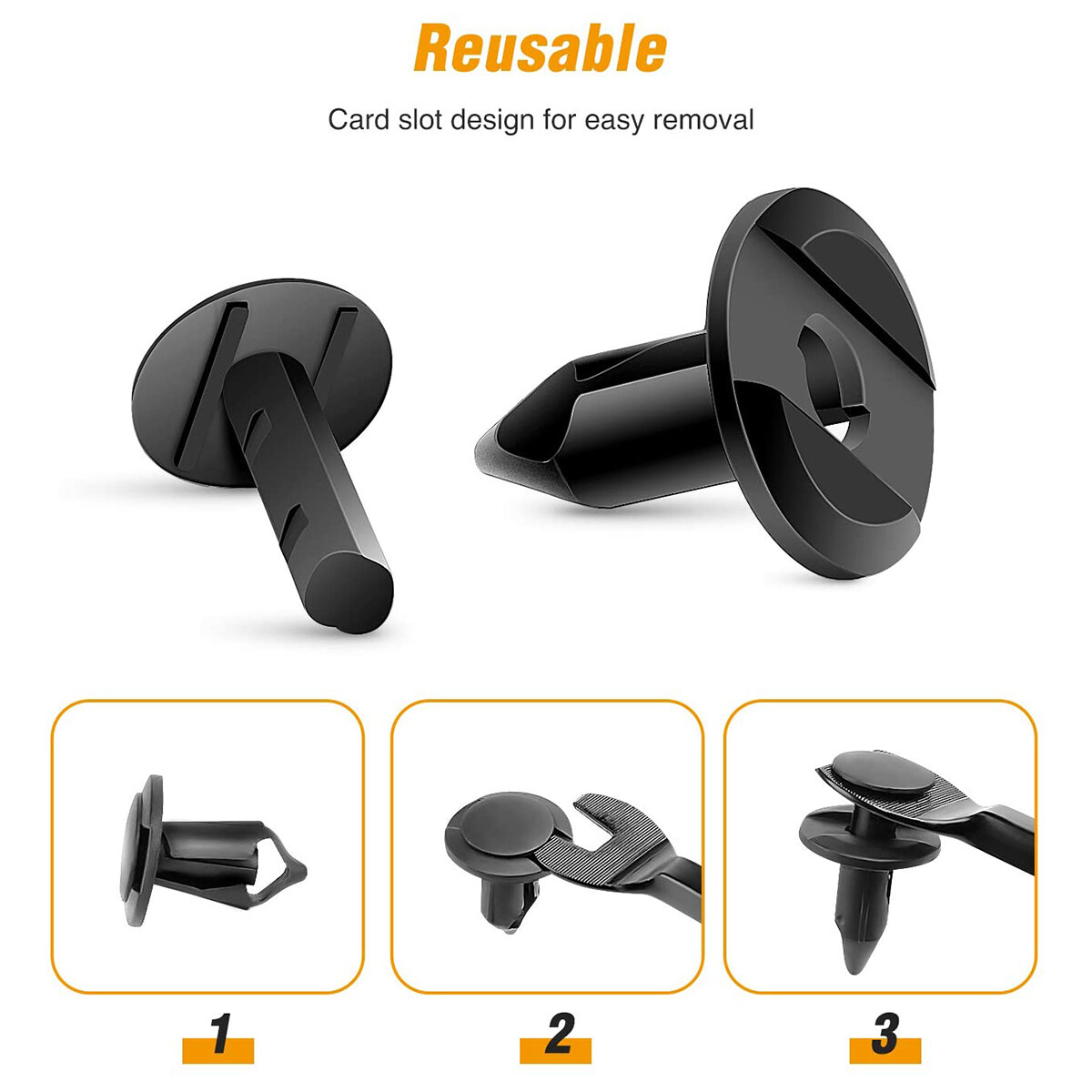 100x Fender Clips Body Rivets Push Pin for ATV HONDA TRX300EX 450R Rancher