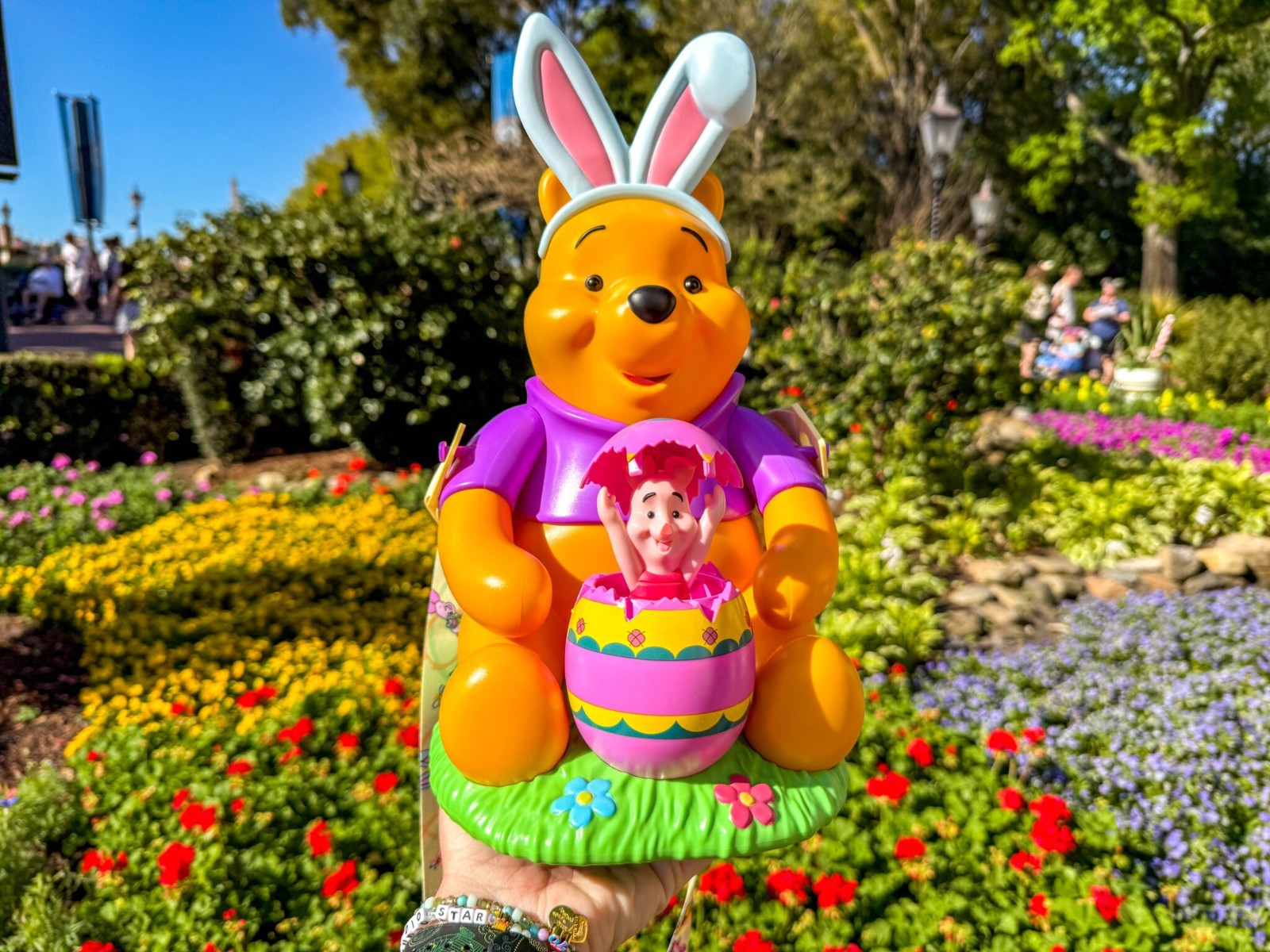 Disney Parks 2026 Winnie the Pooh Piglet Easter Spring Popcorn Bucket IN HAND