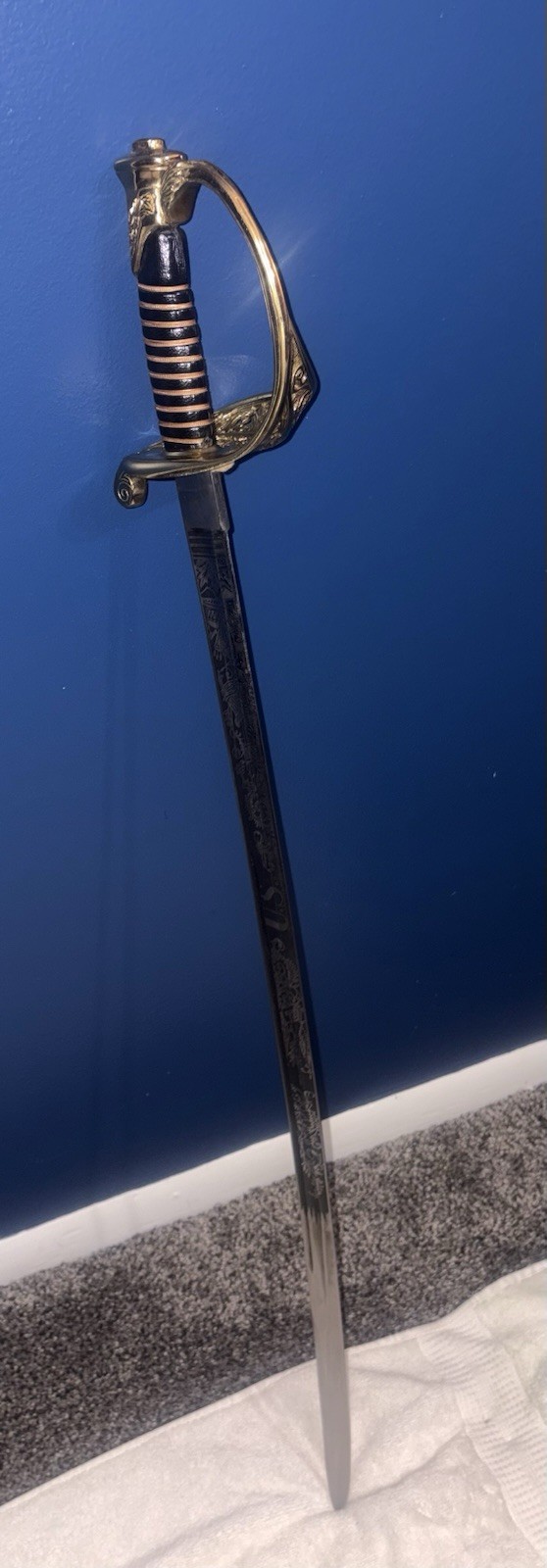 A High Quality Reproduced Model 1850 Staff & Field Officer Sword w/ Scabbard