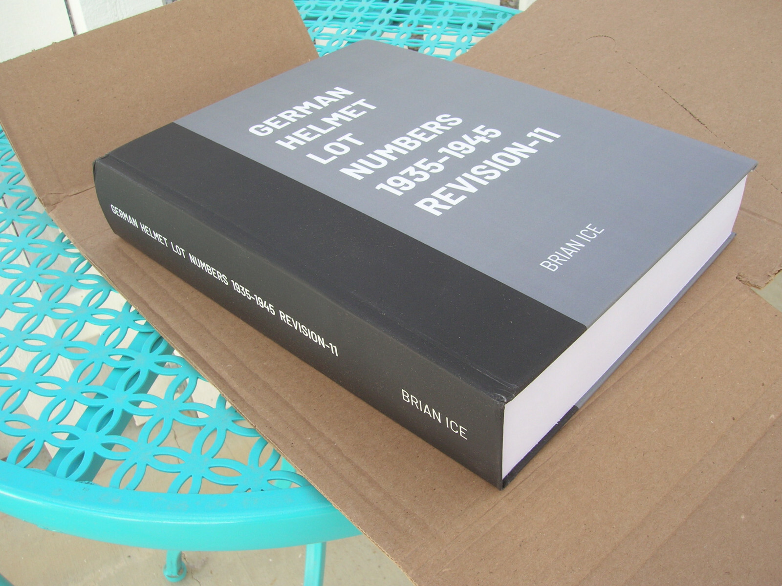 GERMAN HELMET LOT NUMBERS 1935-1945 REVISION - 11 HARD BACK BOOK