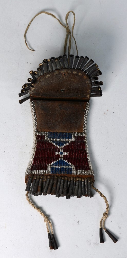 Kiowa Style Beaded Strike-a-Light Bag - Modern