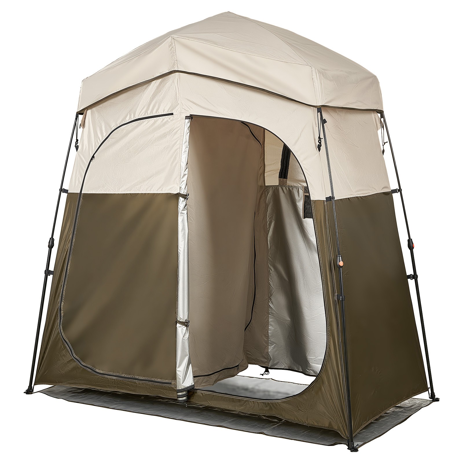 Uimoso Portable Privacy Tent for Camping, Shower, and Changing with Dual Rooms