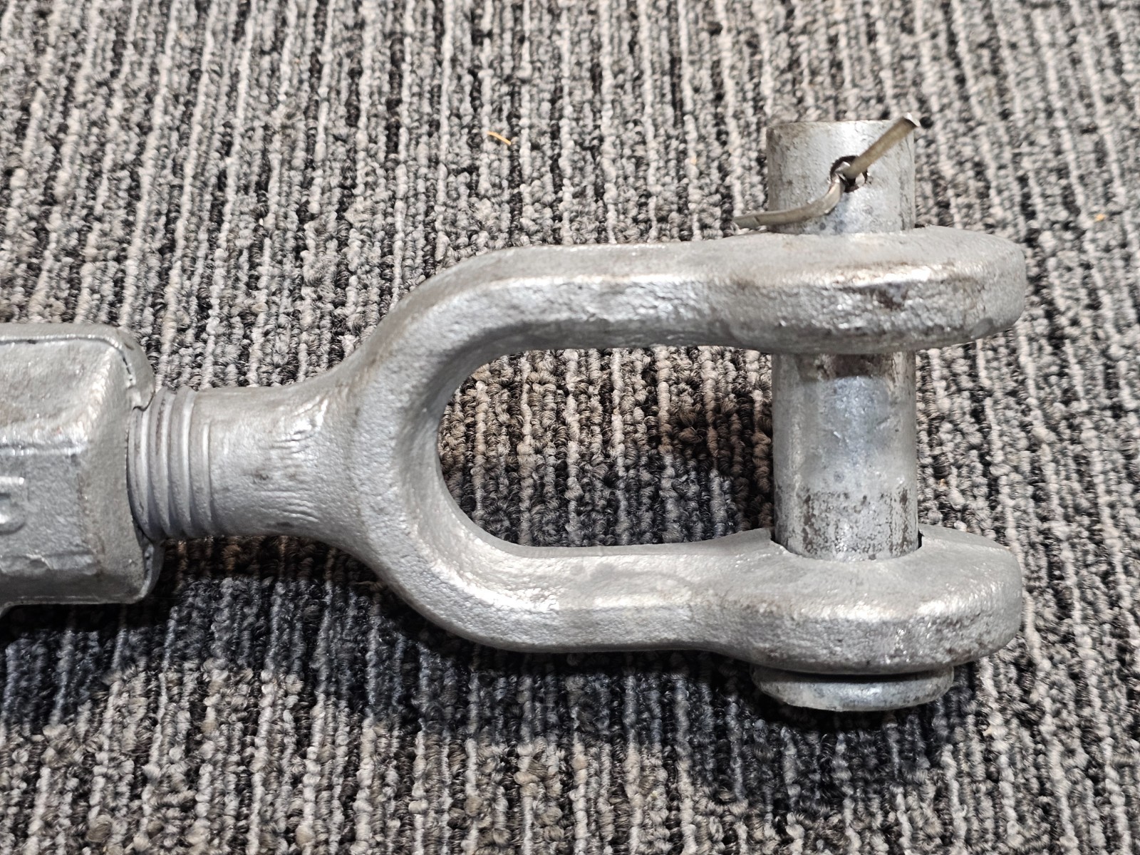 Jaw and Jaw Turnbuckle 1" x 30" Hot-Dipped Galvanized Heavy Duty for Wire Rope