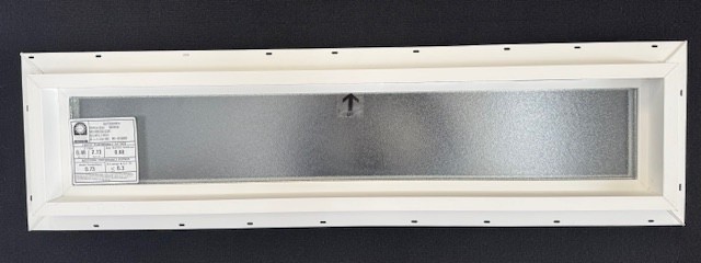 Made in the USA Kinro 36x8 Fixed Glass Double Pane Vinyl Window Obscured Glass