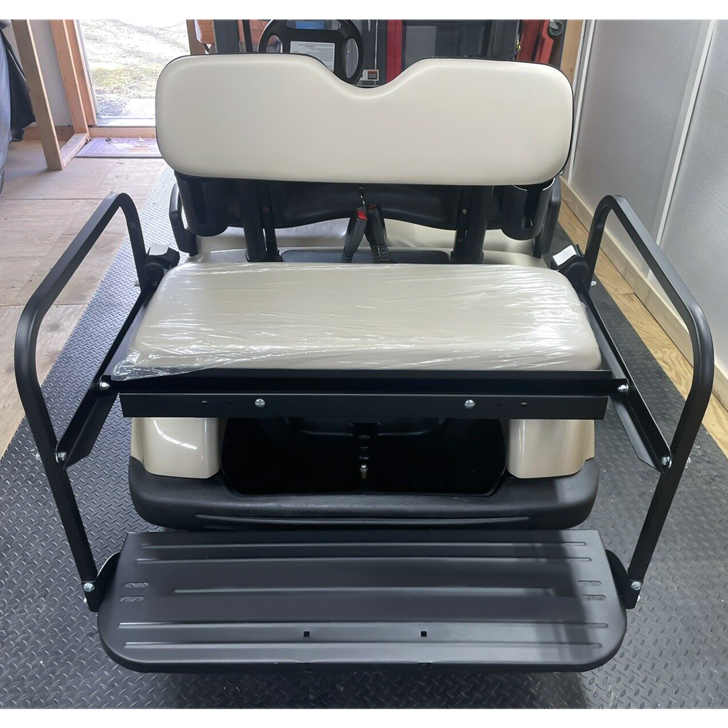 For 07-16 Yamaha Drive G29 Golf Cart Flip Folding Rear Back Seat Kit