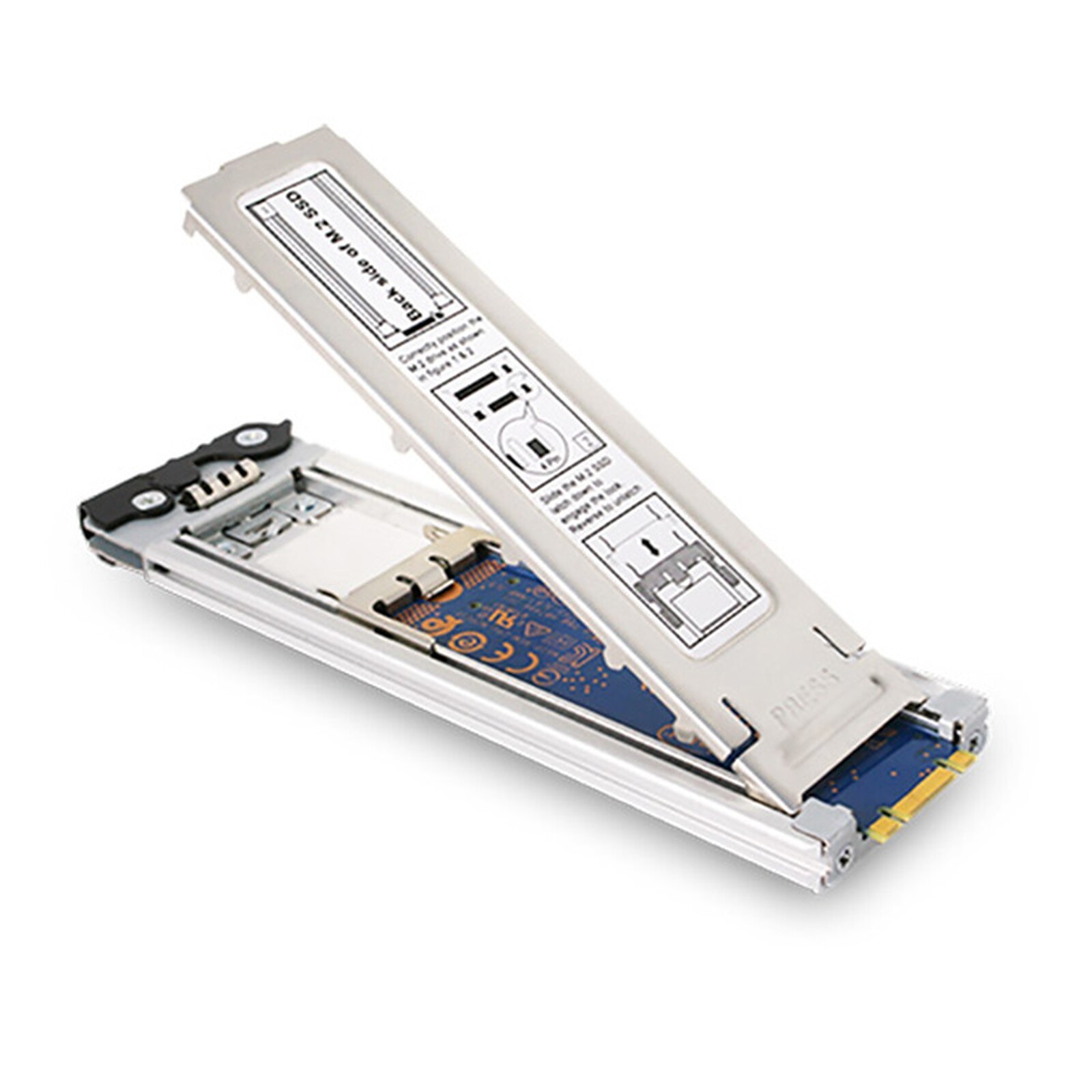 ICY DOCK ToughArmor MB852M2PO-B Removable Rack 2x NVMe M.2 SSD slot 9.5 mm