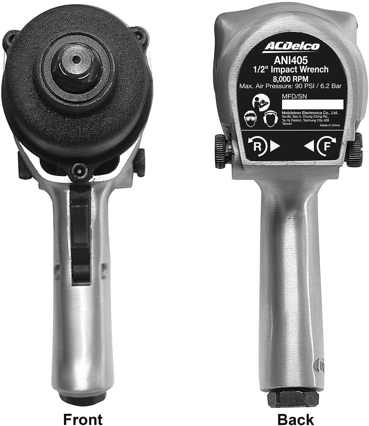 ACDelco ANI405A Heavy Duty ½” 500 ft-lbs. 5-Speed Pneumatic Impact Wrench Kit