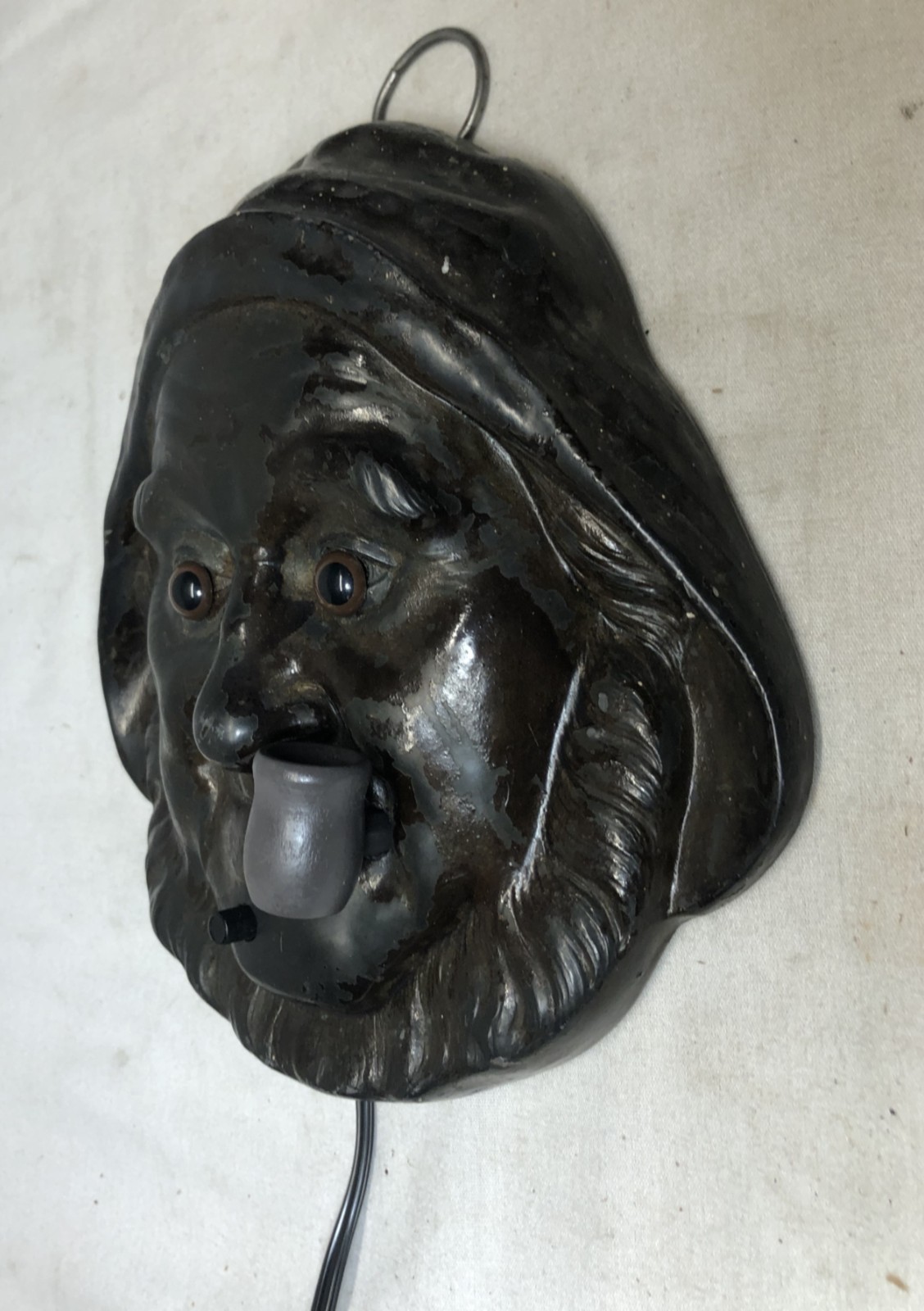 Antique Wall Sconce Fisherman Germany Vtg Nautical Light Fixture Art USA #i91