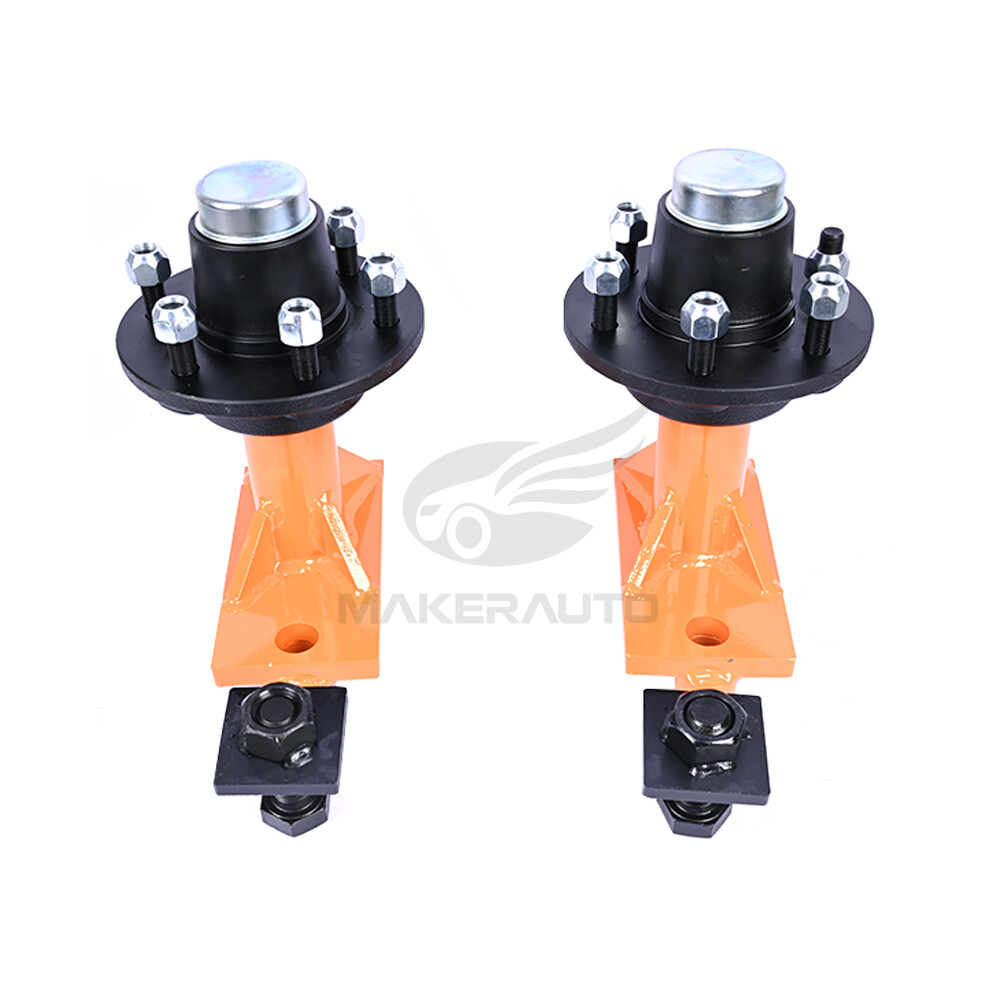 New 6x 5.5 Lug Superior Shipping Container Wheels, Bolt-on Spindle Kit(Pair)