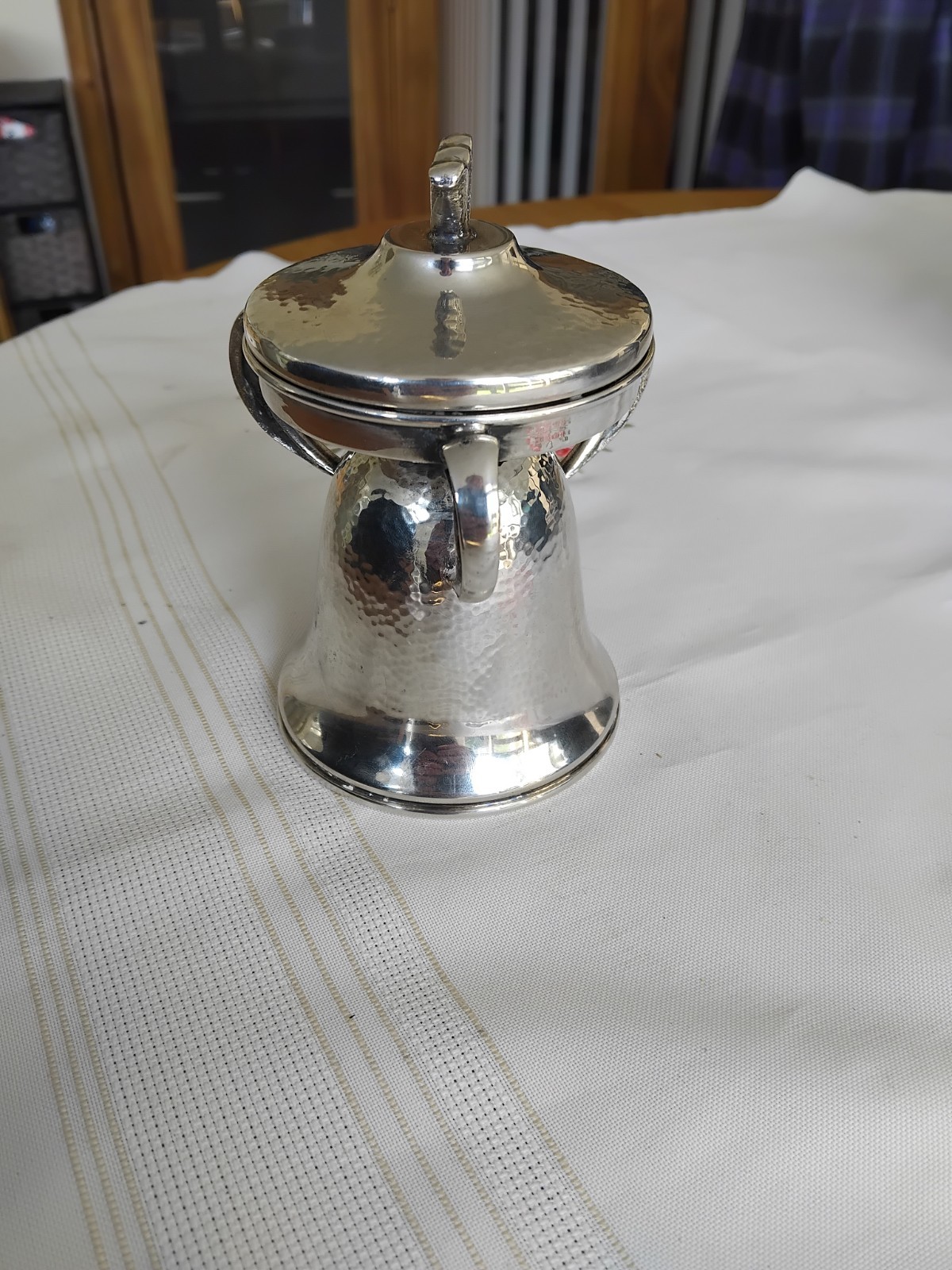 Antique Alpaca Silver Brandy / Whiskey Glass Warmer