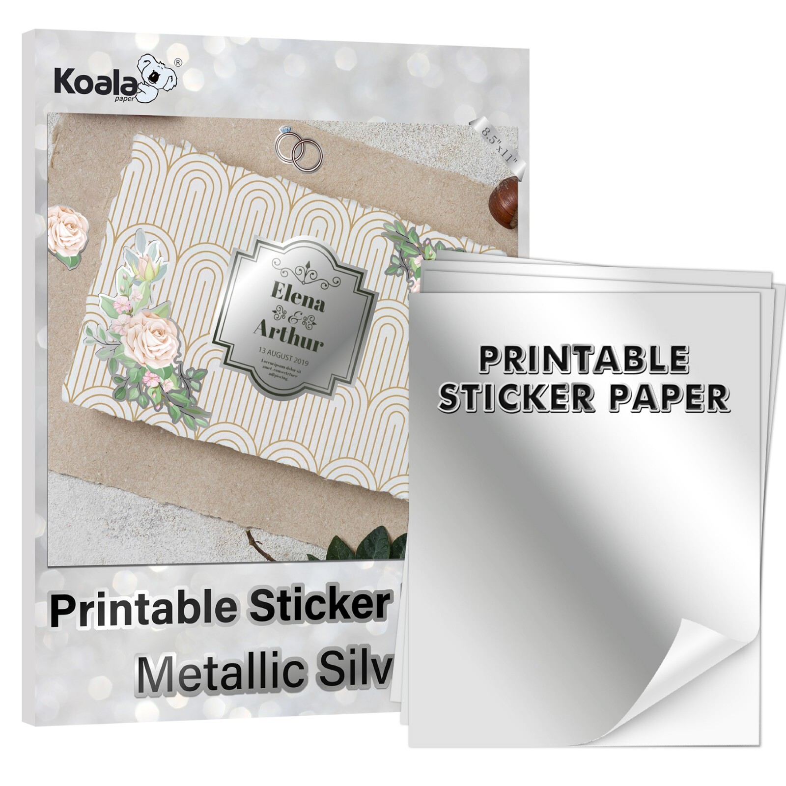 Lot Koala Sticker Paper Glossy, Matte, Semi-Gloss Sticker Photo Paper 8.5x11 4x6