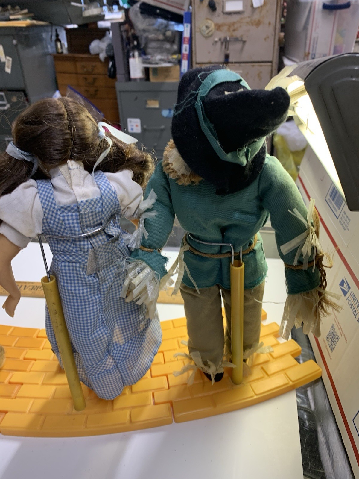 4 Wizard of Oz dolls 1987 14" Dorothy Lion Tin man Scarecrow Hamilton Gifts