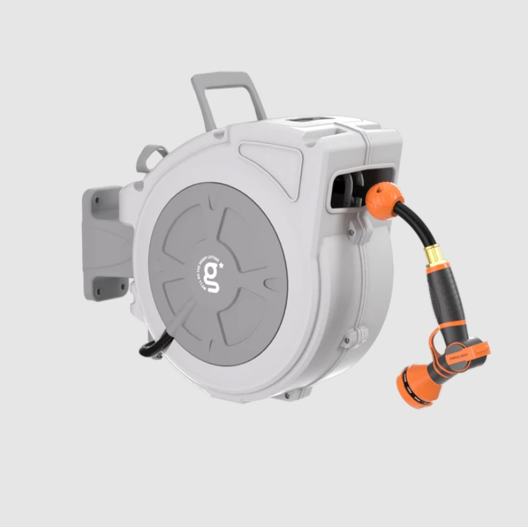 Giraffe Tools 1/2 in. x 65 ft Retractable Garden Hose Reel