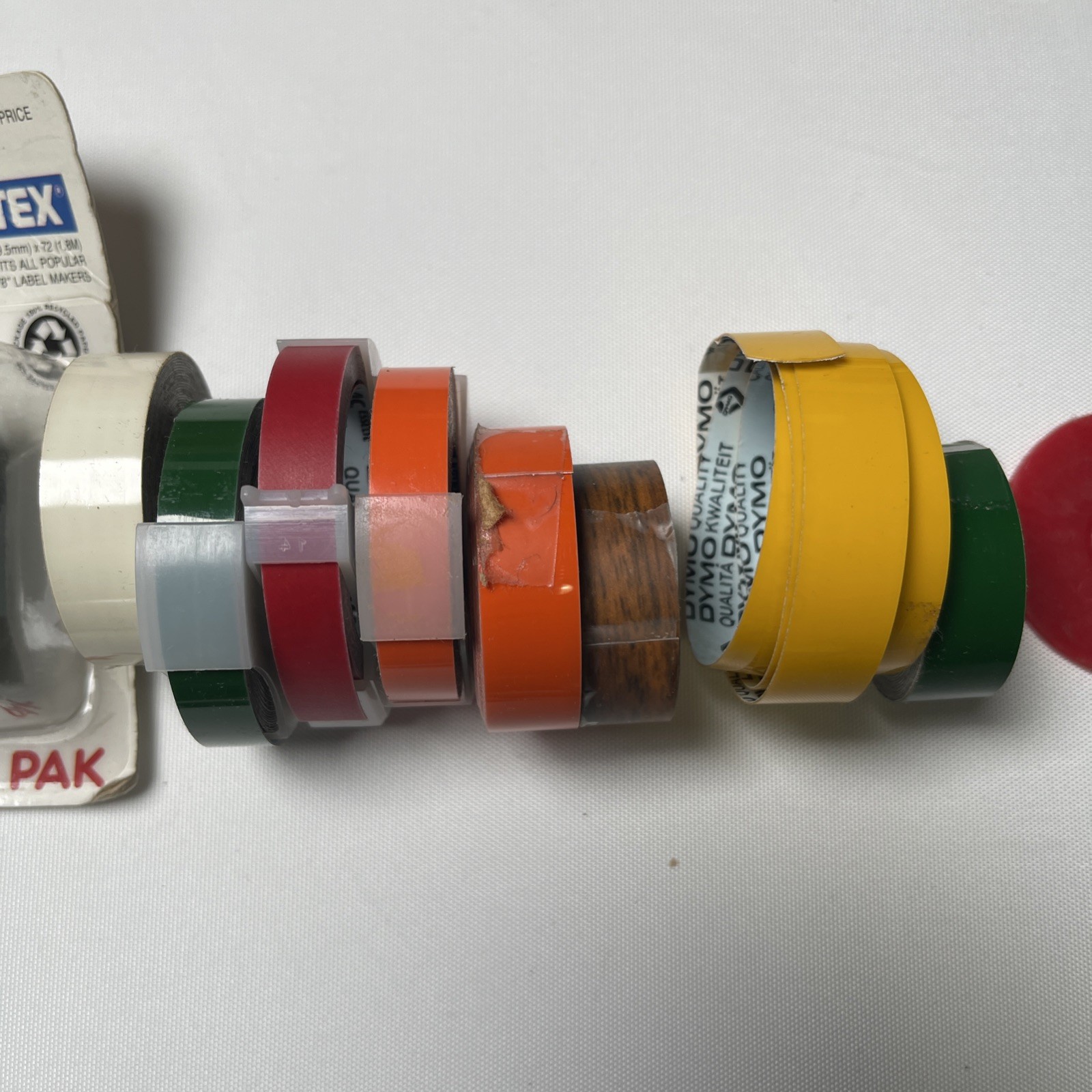 Vtg Early Metal DYMO M-22 TAPEWRITER Label Maker W Tape/Box/Papers