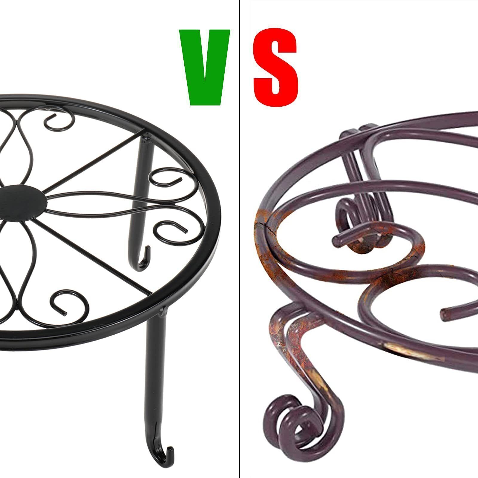 Metal Potted Plant Stands Rustproof Potted Holder Heavy Duty Garden Container US