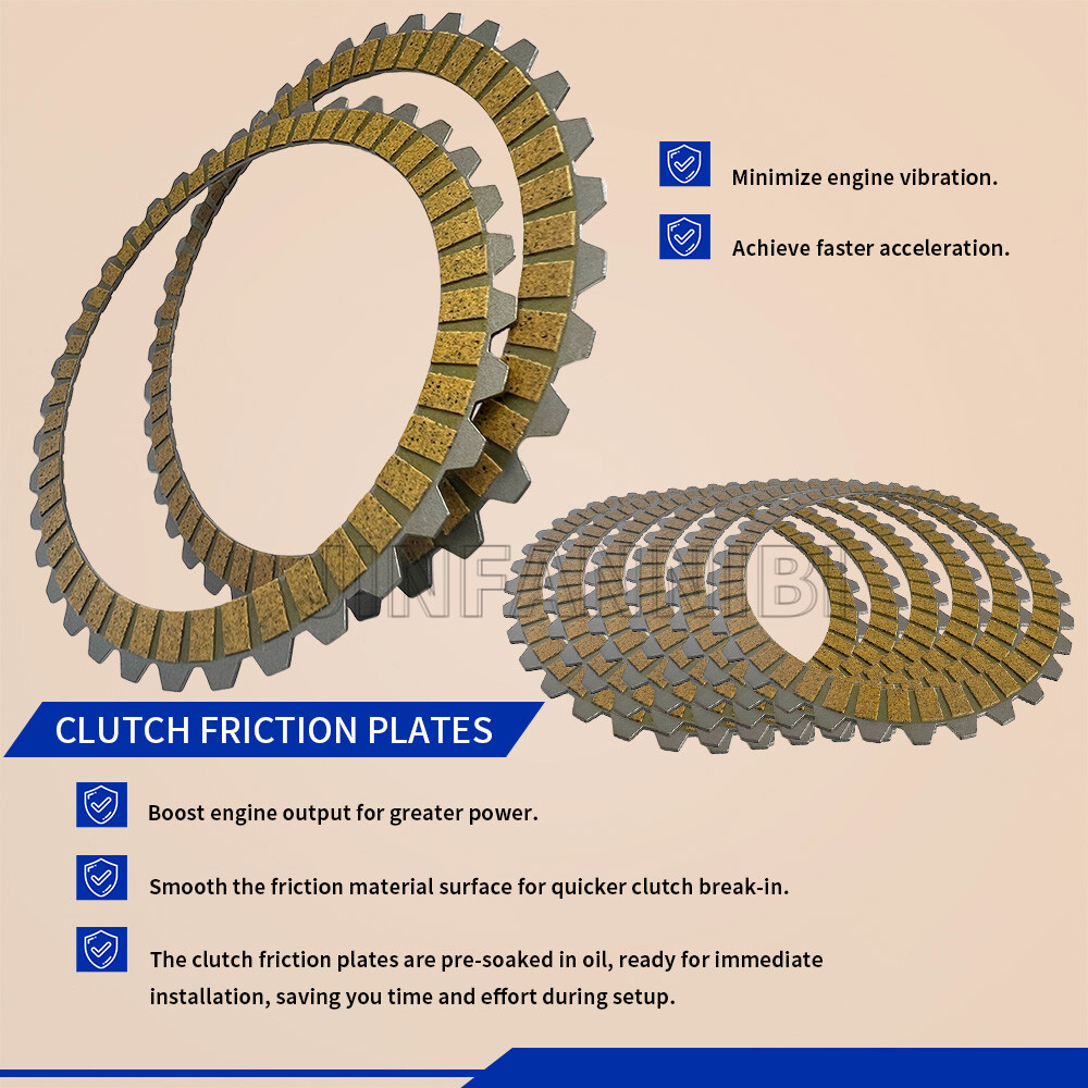 Clutch Friction Plate & Clutch Spring Plate Kit for Harley Sportster 883 1200