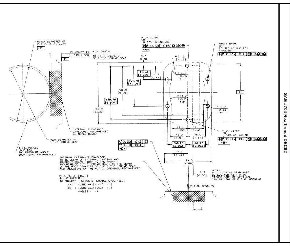 PTO Power Take Off Gasket Shim for 6 Bolt Cover - Less than $4 each (10 PACK)