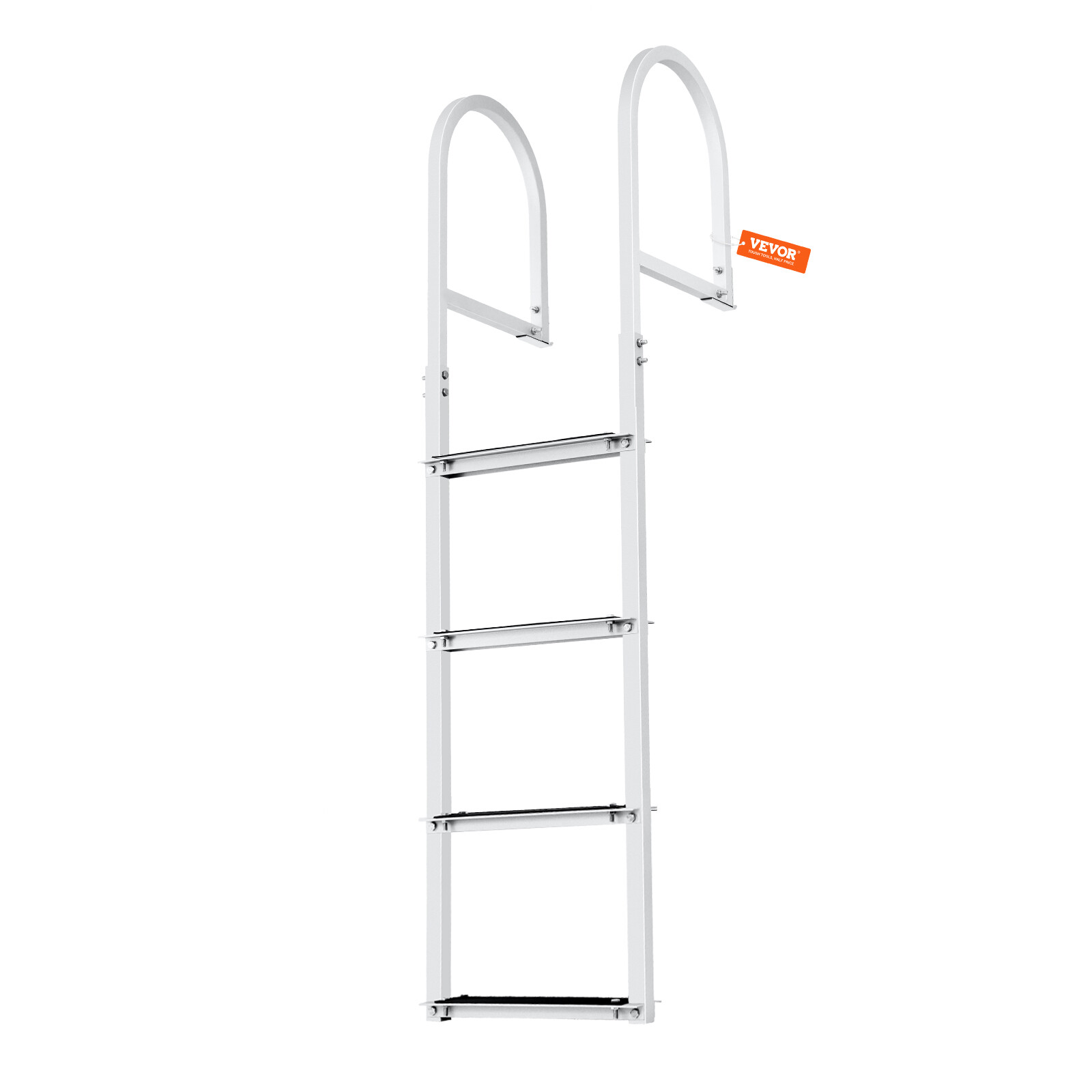 VEVOR Aluminum Dock Ladder Boat Dock Ladder Removable 4 Steps with 500lbs Load