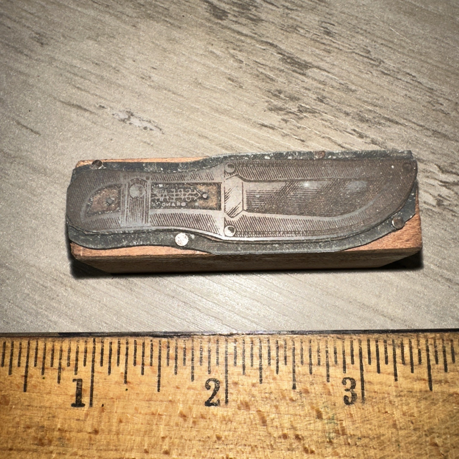 Printing Block “ Spear Brand Fixed Blade Knife “ #2
