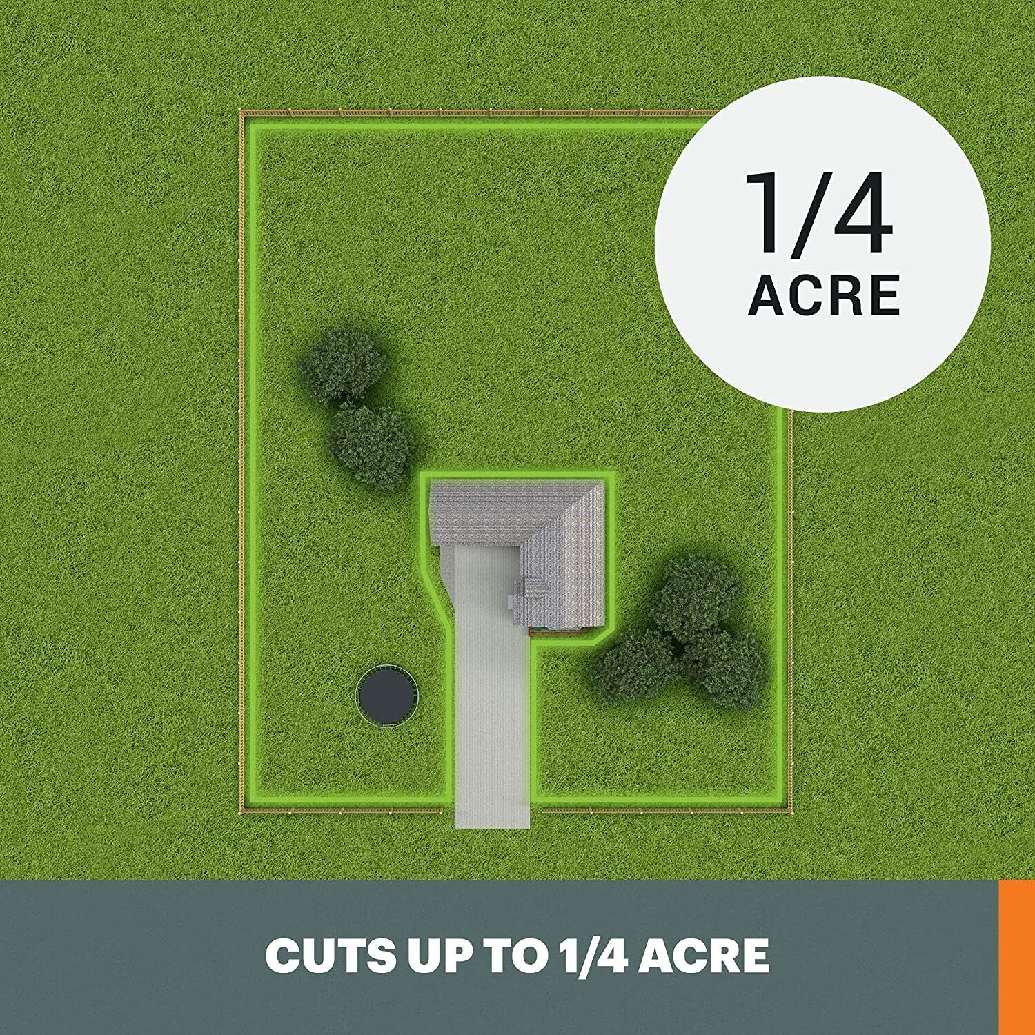 WR147 Worx 20V Power Share LANDROID M 1/4-Acre Cordless Robotic Mower - OB