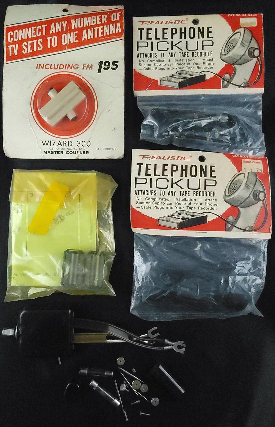 Realistic Telephone PickUp Wizard 300 TV Coupler All Shown Ships Lot Vintage