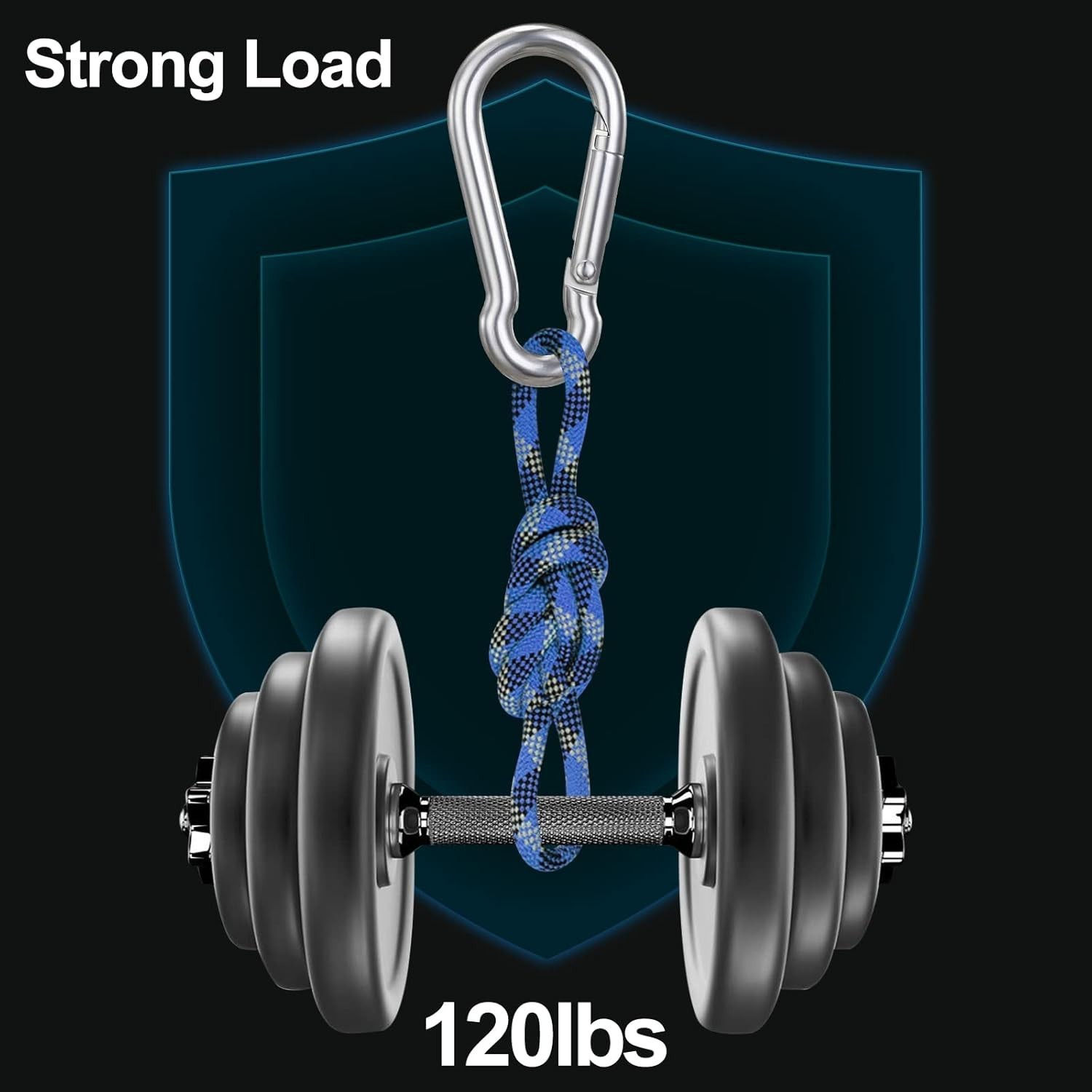 10 PCS Stainless Steel Carabiners Spring Snap Hooks Heavy Duty Keychain Clip NEW