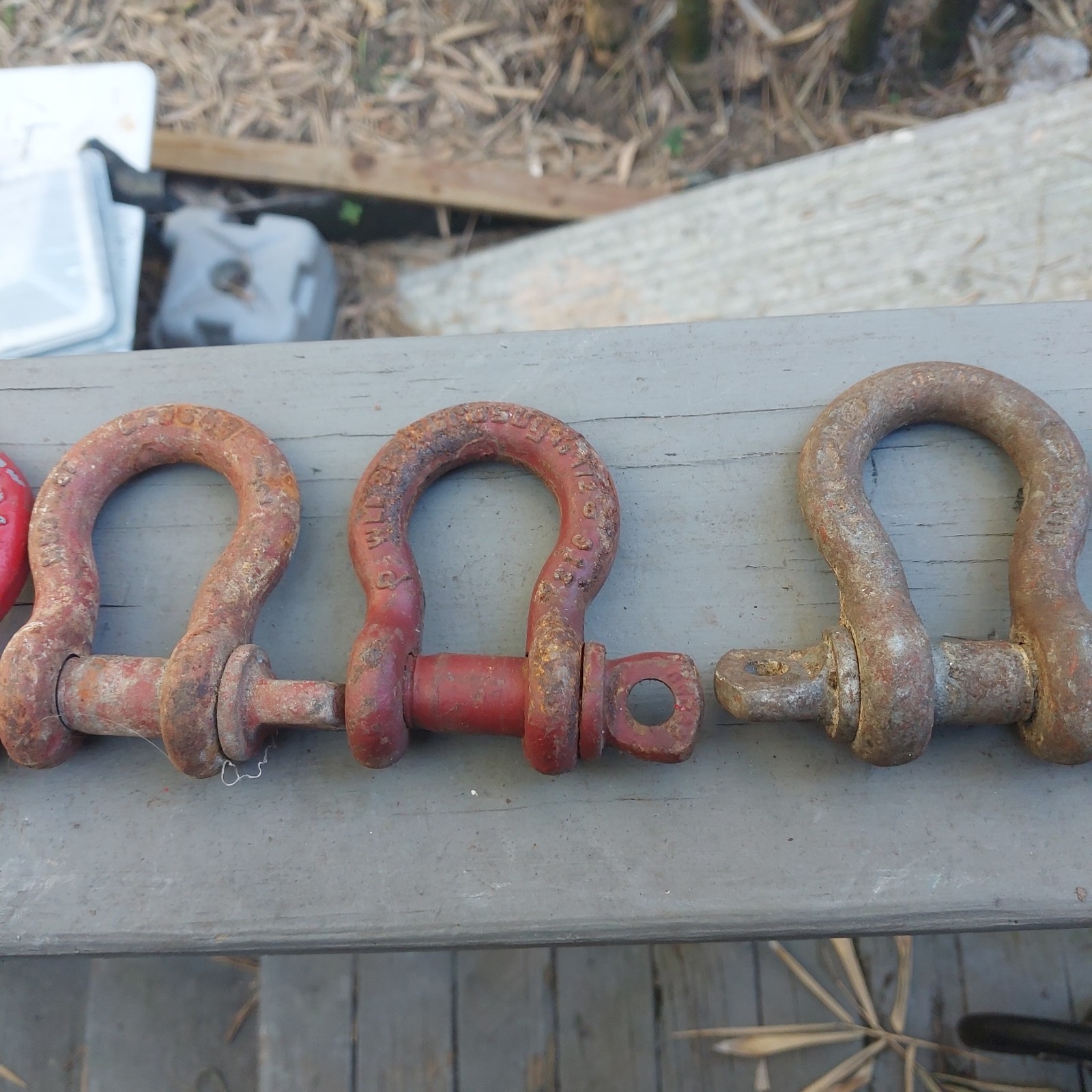 14 Screw Anchor Shackles Some Marked Japan Clevis U.S. NAVY SHIP SALVAGE
