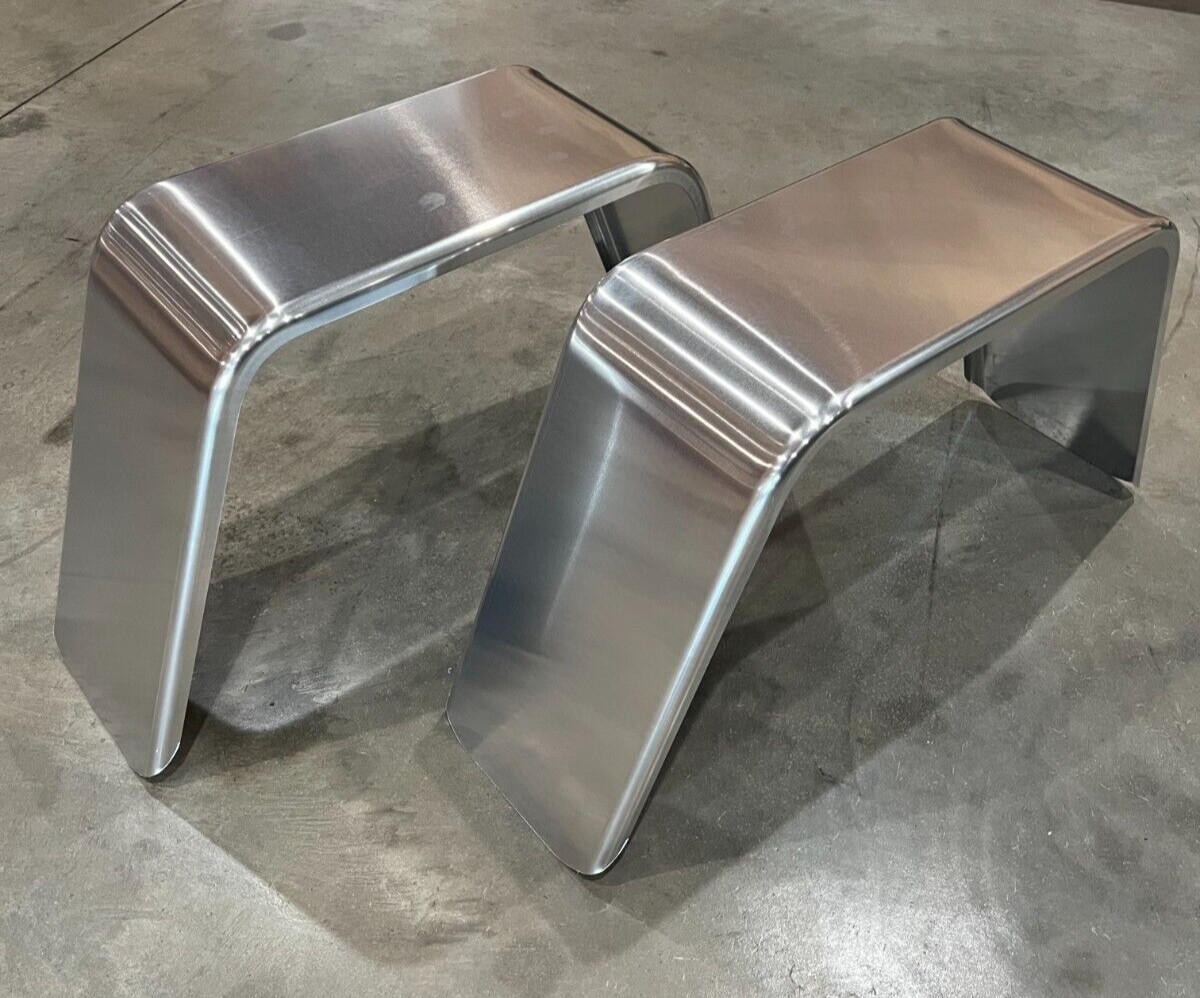 (SET OF 2) 10 x 34 x 18 Aluminum trailer fender cargo utitlity 2607-4A,