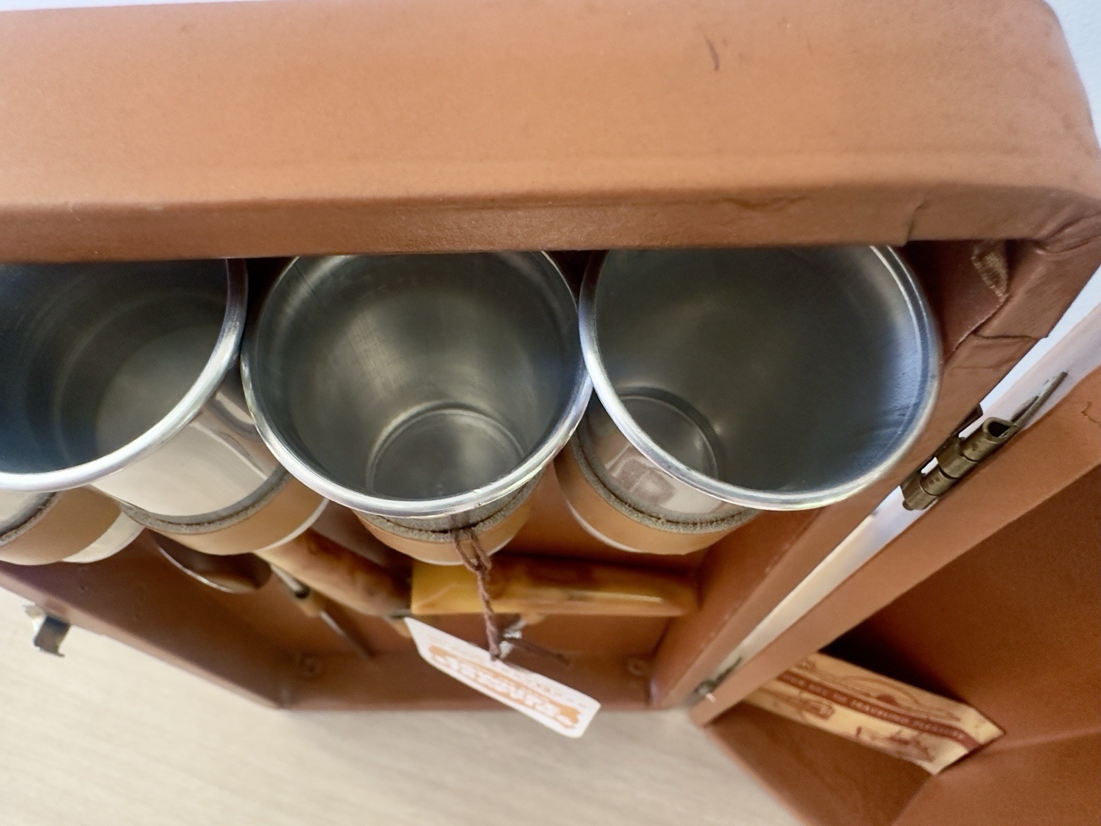 Vintage Trav-L-Bar Portable Cocktail Case • Complete With Barware & Key • MCM