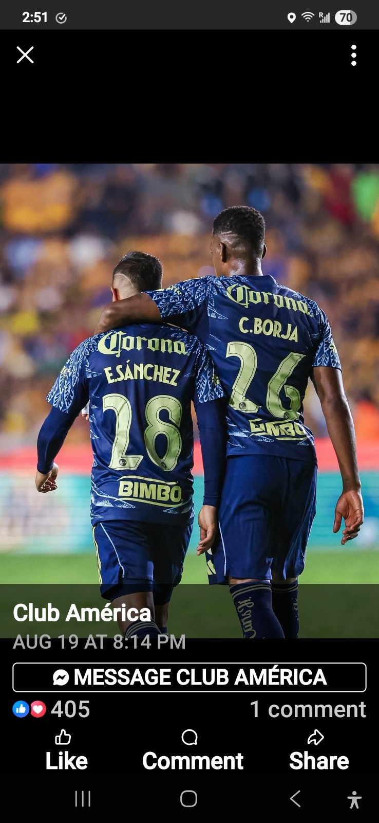 1 Parche BIMBO tu escoges para Jersey Club America Local o Visita 2025/2026