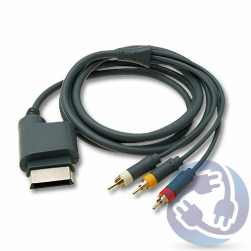 HD TV Premium RCA Composite AV A/V Cable Cord for Microsoft Xbox 360