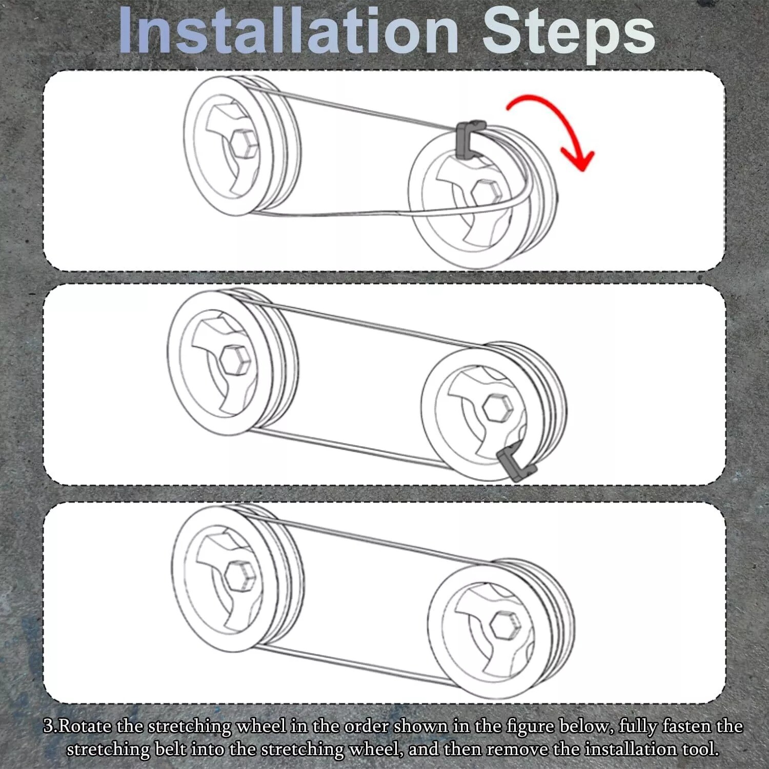 59560 Stretch Belt Tool for GM 5.3.L, 6.2L, and 6.6L Gas engines