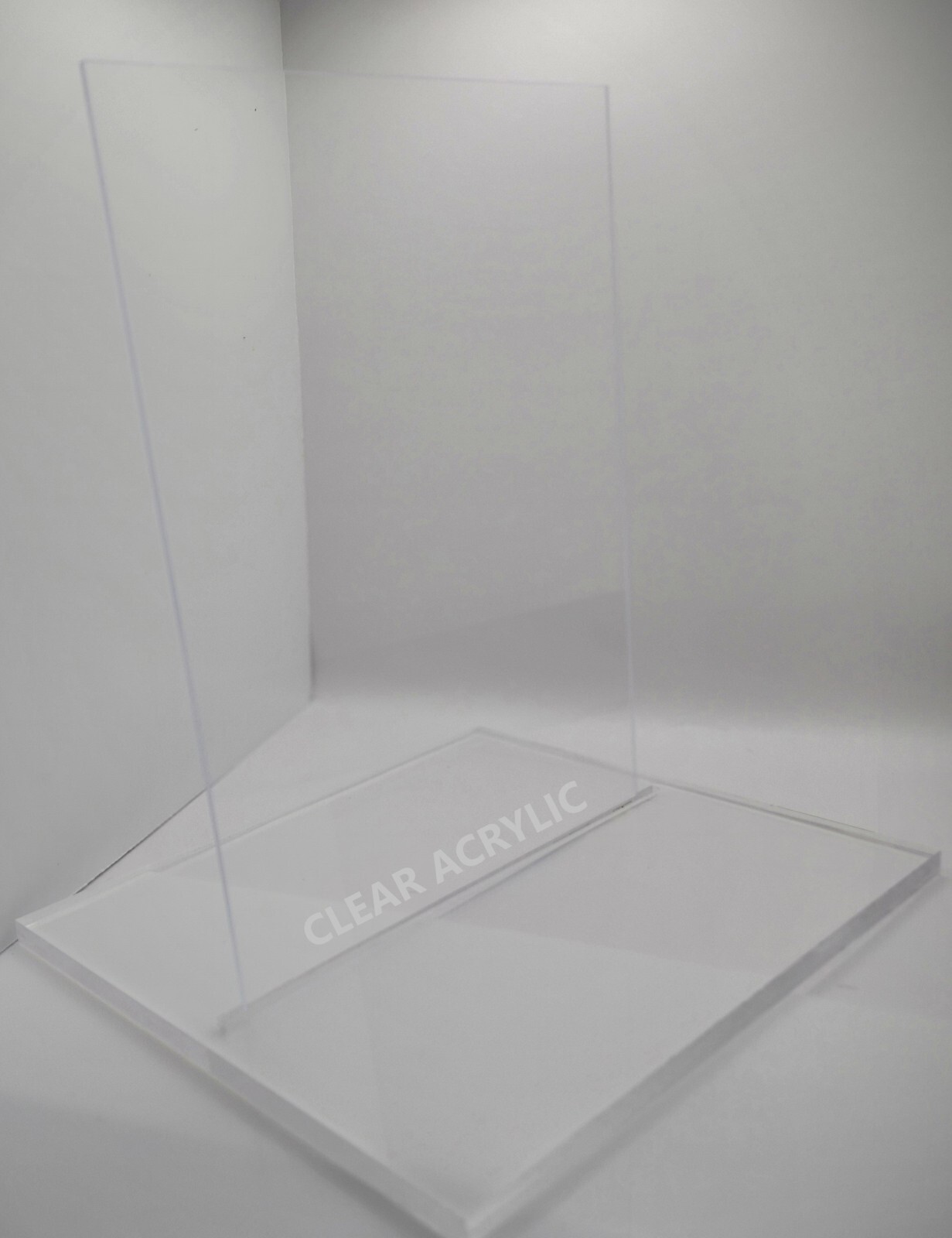 Clear Acrylic Plexiglass Sheet 1/4 in Thick Water-Resistant Panel